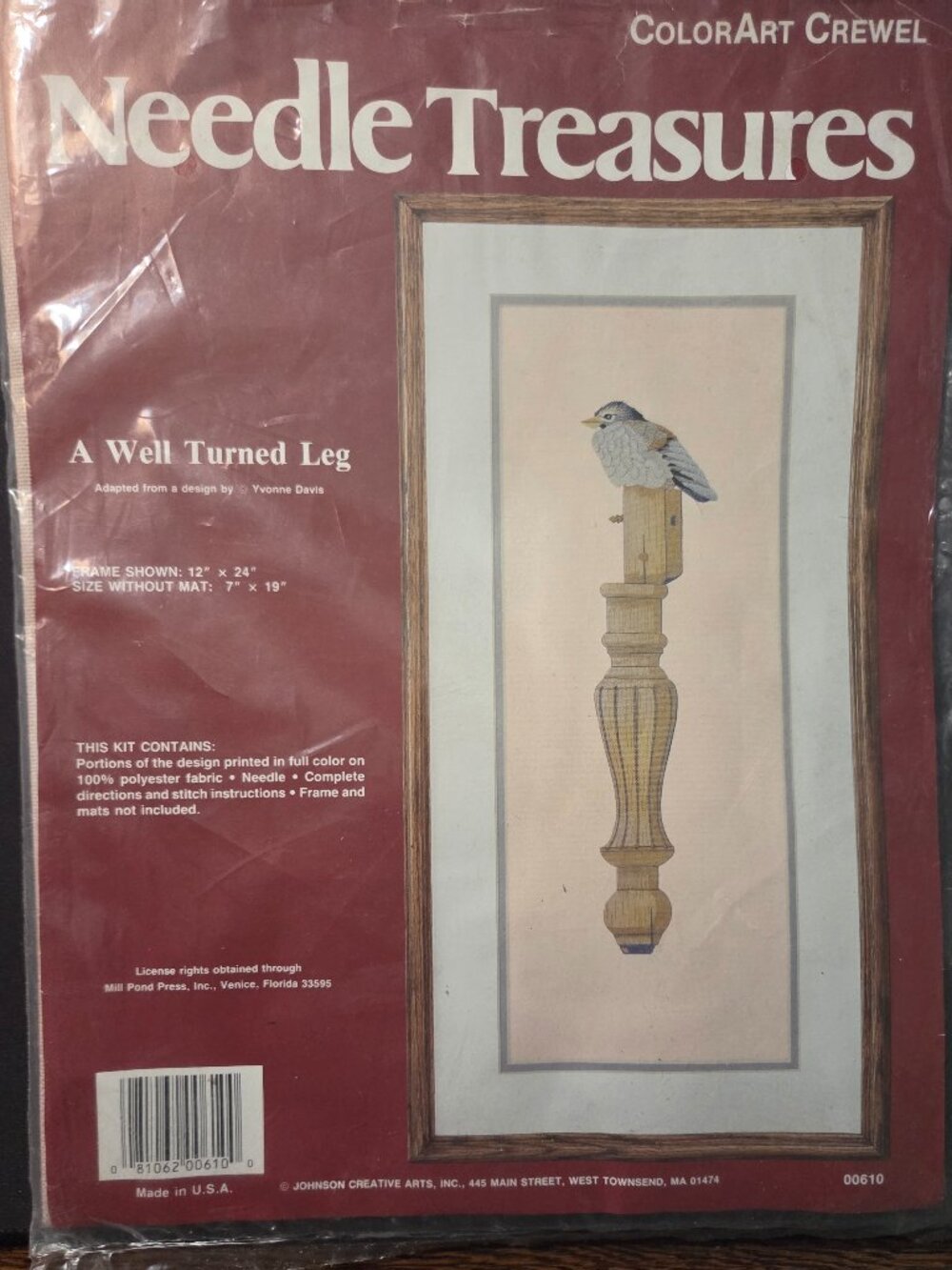 Needle Treasures "A Well Turned Leg" Bird Cross Stitch Kit
